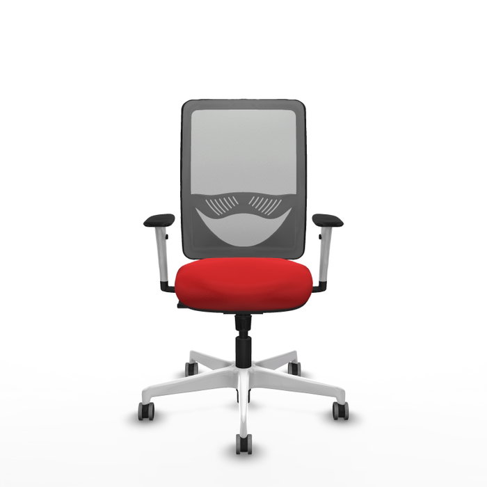 PIQUERAS Y CRESPO Silla de oficina Zulema con mecanismo Sincro, Rojo y Gris PIQUERAS Y CRESPO Silla de oficina Zulema con mecanismo Sincro, Rojo y Gris