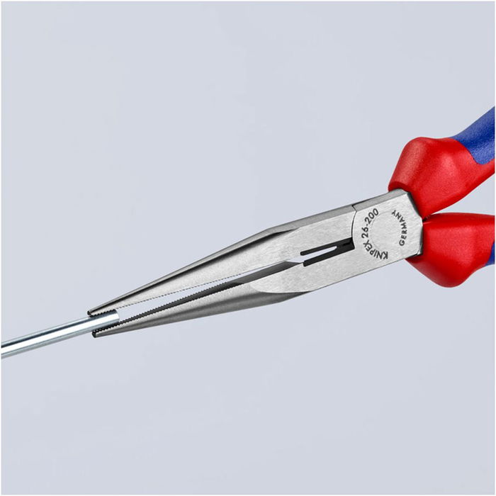 Knipex Alicates de Boca Cigüeña de Punta Larga 200 mm con Fundas Multicomponentes