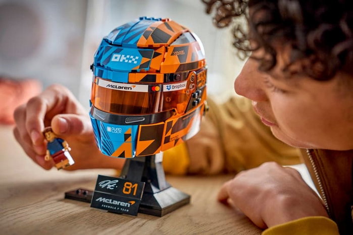 LEGO 43017 Casco de Oscar Piastri McLaren Mastercard F1 Team