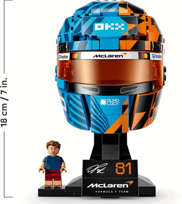 LEGO 43017 Casco de Oscar Piastri McLaren Mastercard F1 Team