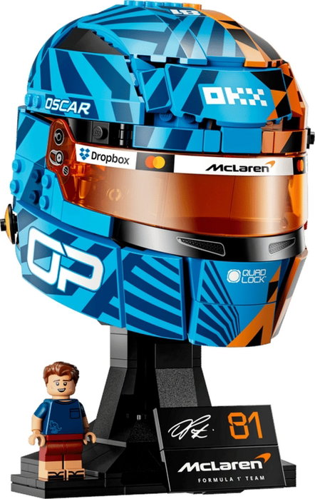 LEGO 43017 Casco de Oscar Piastri McLaren Mastercard F1 Team