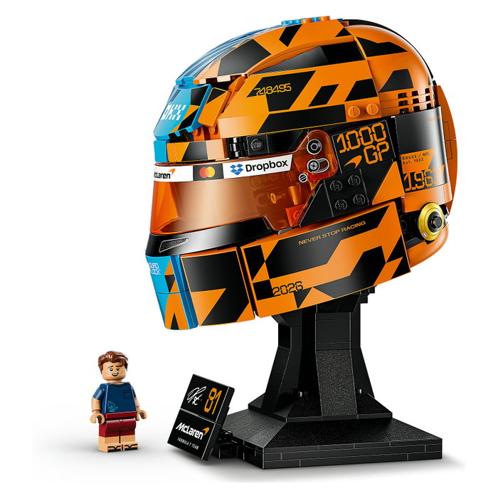 LEGO 43017 Casco de Oscar Piastri McLaren Mastercard F1 Team