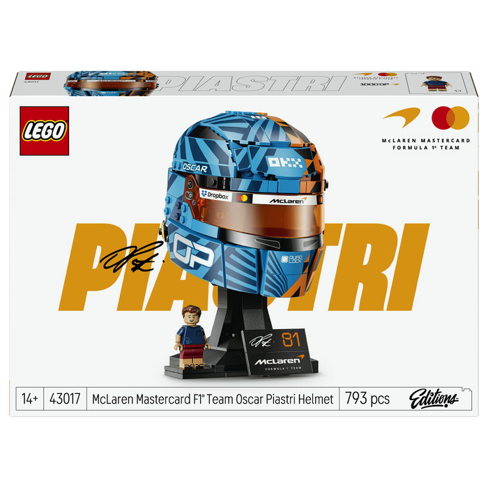LEGO 43017 Casco de Oscar Piastri McLaren Mastercard F1 Team Edition LEGO 43017 Casco de Oscar Piastri McLaren Mastercard F1 Team Edition