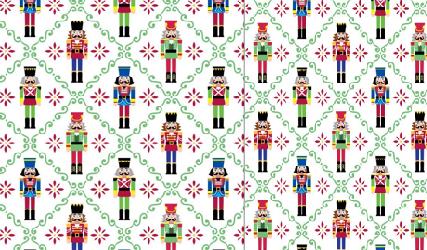 DKD Home Decor Cesta Navidad Moderna Rojo Verde Algodon Cascanueces 30 x 8 x 30 cm (2 Unidades)