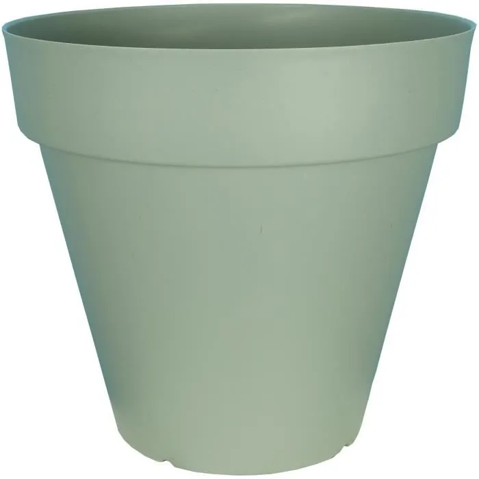 Riviera RIV3580794160724 Jardinera Redonda Plástico Diámetro 60 cm Verde Arcilla