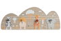 DKD Home Decor Perchero Little Jungle de MDF y Metal con 4 Perchas
