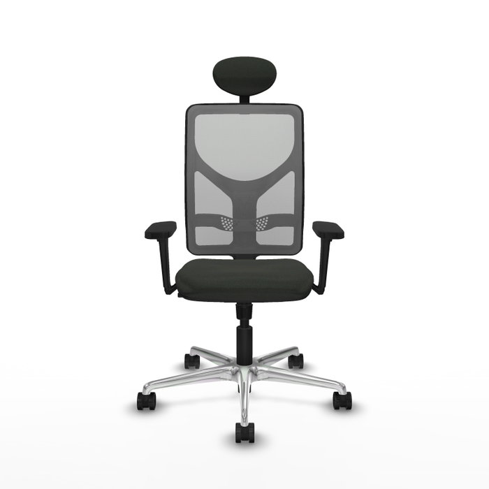 PIQUERAS Y CRESPO Silla de oficina Motilla con mecanismo Sincro, Tela Negra y Malla Gris PIQUERAS Y CRESPO Silla de oficina Motilla con mecanismo Sincro, Tela Negra y Malla Gris