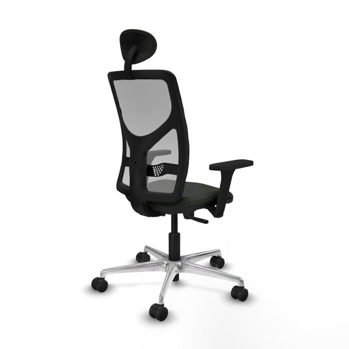 PIQUERAS Y CRESPO Silla de oficina Motilla con mecanismo Sincro, Tela Negra y Malla Gris PIQUERAS Y CRESPO Silla de oficina Motilla con mecanismo Sincro, Tela Negra y Malla Gris