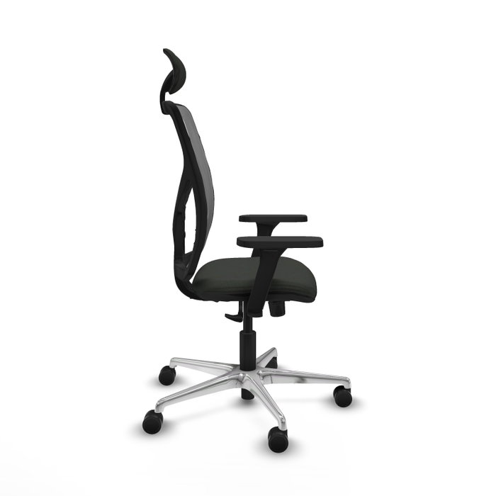 PIQUERAS Y CRESPO Silla de oficina Motilla con mecanismo Sincro, Tela Negra y Malla Gris PIQUERAS Y CRESPO Silla de oficina Motilla con mecanismo Sincro, Tela Negra y Malla Gris