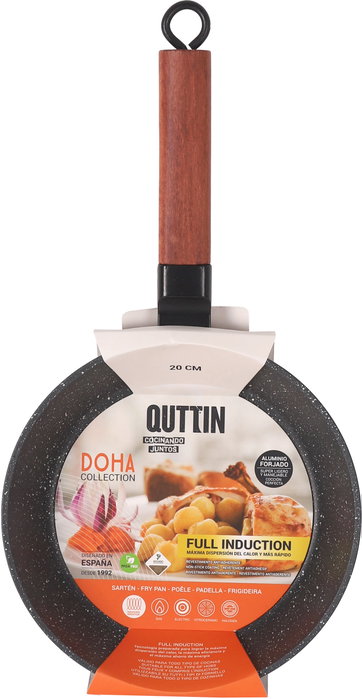 Inde Sartén de Aluminio Forjado Full Doha Quttin 20 cm (6 Unidades)