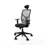 PIQUERAS Y CRESPO Silla de oficina Motilla Sincro/Traslack Negro y Gris