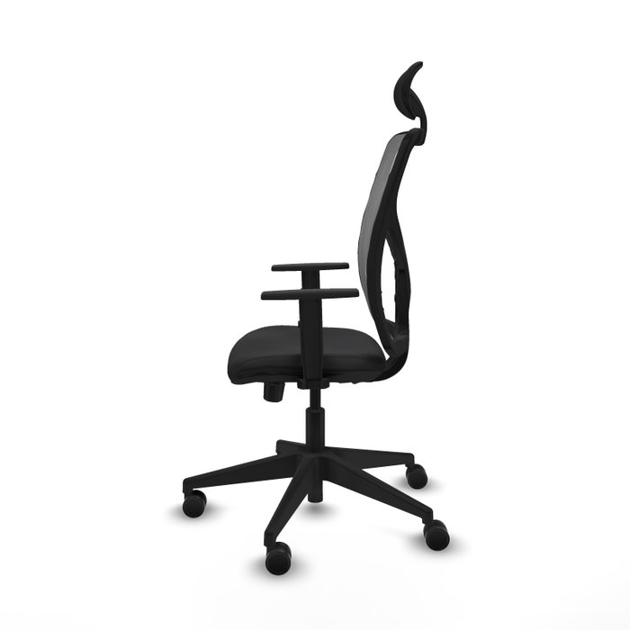 PIQUERAS Y CRESPO Silla de oficina Motilla Sincro/Traslack Negro y Gris