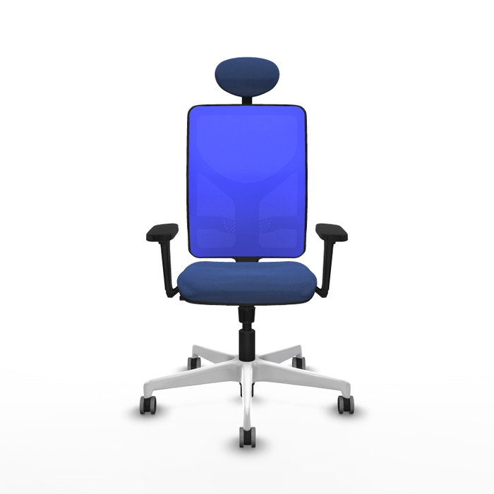 PIQUERAS Y CRESPO Silla de oficina Motilla con mecanismo Sincro, Azul