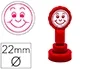 Artline Sello Emoticono Sonrisa Rojo 22 mm Diámetro Ideal Uso Escolar