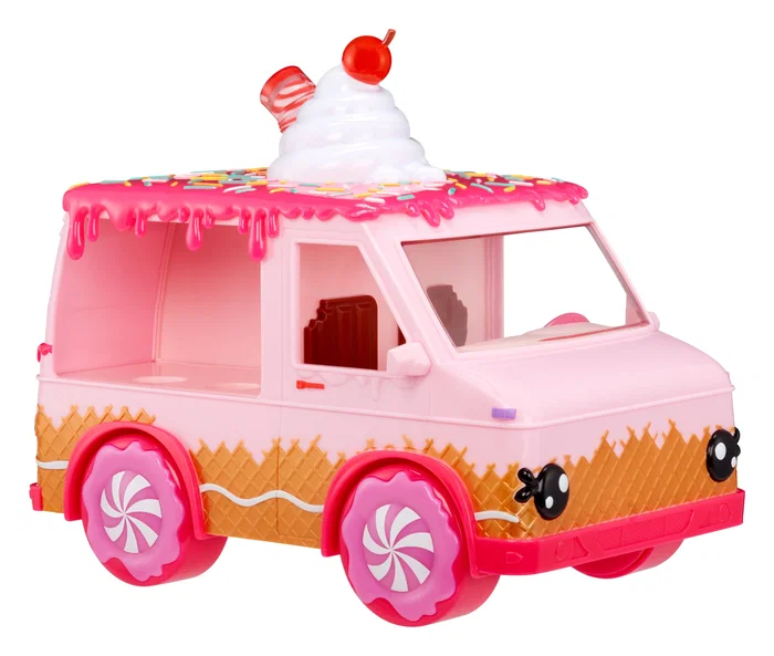 MGA Entertainment Yummiland Lipgloss Truck - Camión Tráiler de Juguete con Minifiguras para Niños de 4 a 12 años - Multicolor - Ref: 541073-EUC