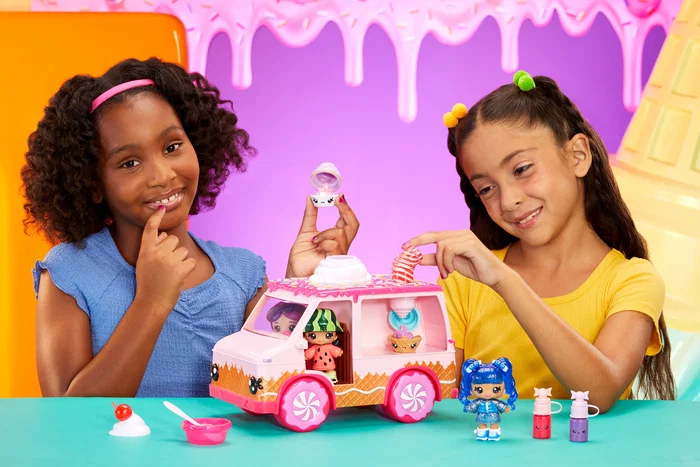 MGA Entertainment Yummiland Lipgloss Truck - Camión Tráiler de Juguete con Minifiguras para Niños de 4 a 12 años - Multicolor - Ref: 541073-EUC