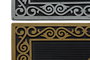 Felpudo Terraza Y Jardin DKD Home Decor Plateado Dorado 45 x 0.5 x 75 cm (2 Unidades)