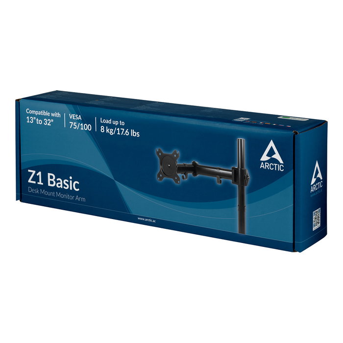 Arctic Z1 Basic Soporte de Mesa para Monitor Giratorio e Inclinable hasta 15kg Arctic Z1 Basic Soporte de Mesa para Monitor Giratorio e Inclinable hasta 15kg