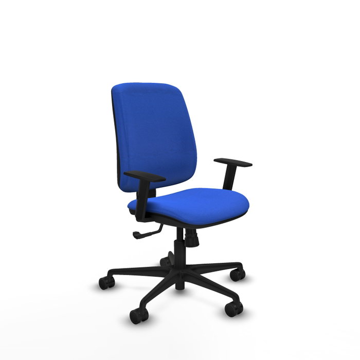 PIQUERAS Y CRESPO Silla de oficina Alares, Mecanismo Sincro, Tela Azul PIQUERAS Y CRESPO Silla de oficina Alares, Mecanismo Sincro, Tela Azul