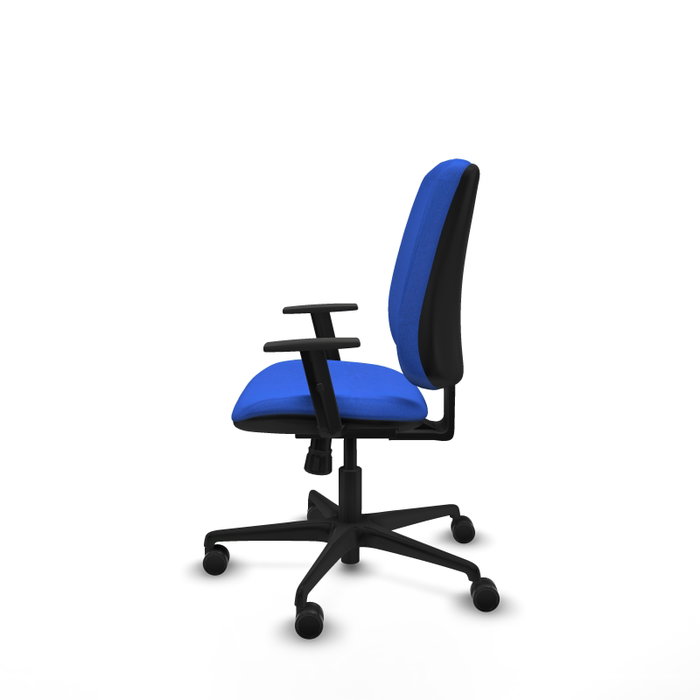 PIQUERAS Y CRESPO Silla de oficina Alares, Mecanismo Sincro, Tela Azul PIQUERAS Y CRESPO Silla de oficina Alares, Mecanismo Sincro, Tela Azul