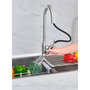 Verhal Grifo de cocina monomando Trazo con ducha extraíble y caño alto