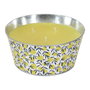 Home Deco Factory Vela Aromática Citronela en Cubo de Metal, 20 cm Diámetro x 9.5 cm Alto, 750 g