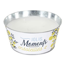 Home Deco Factory Vela Citronela Diámetro 20 cm Altura 9,5 cm