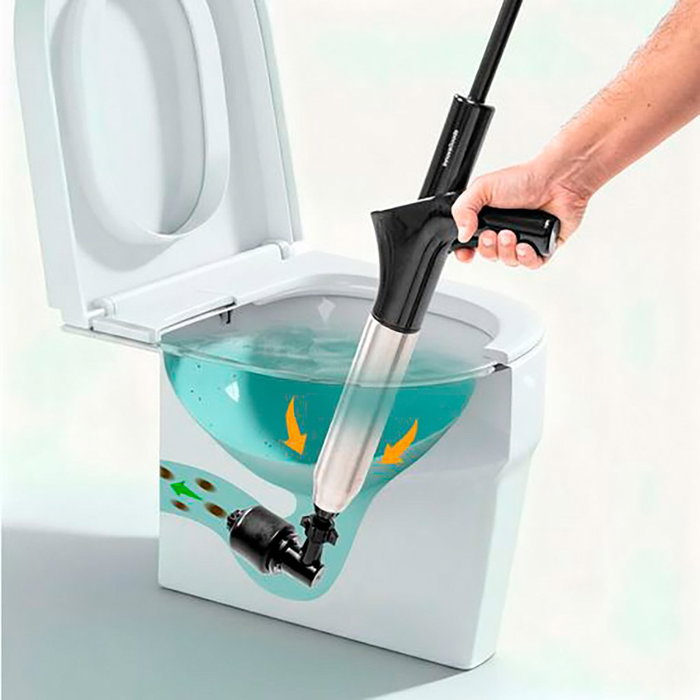 Desatascador de Aire Comprimido de Alta Presión con Accesorios y Manómetro 5 en 1 Jetpro InnovaGoods Desatascador de Aire Comprimido de Alta Presión con Accesorios y Manómetro 5 en 1 Jetpro InnovaGoods