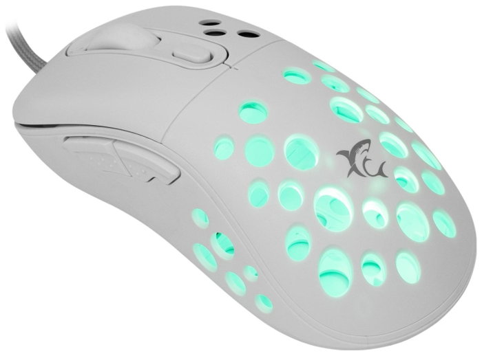 White Shark Azrael Ratón Gaming RGB 12800 dpi Blanco White Shark Azrael Ratón Gaming RGB 12800 dpi Blanco