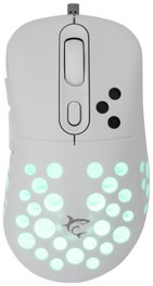 White Shark Azrael Ratón Gaming RGB 12800 dpi Blanco