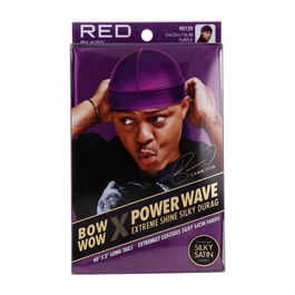 Red Kiss Durag Silky Capa de Cabello Wave Extreme Purple