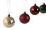 DKD Home Decor Set de 50 Bolas de Decoración Rojo y Verde