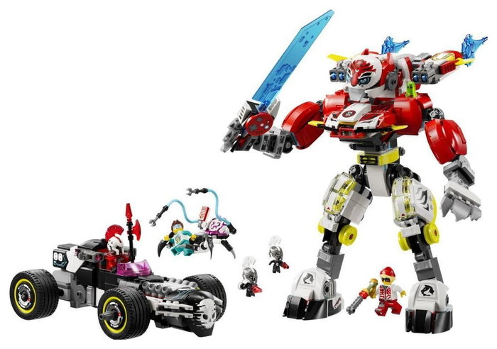 LEGO DREAMZzz Meca Tigre de Cooper y Bólido de Zero 71497
