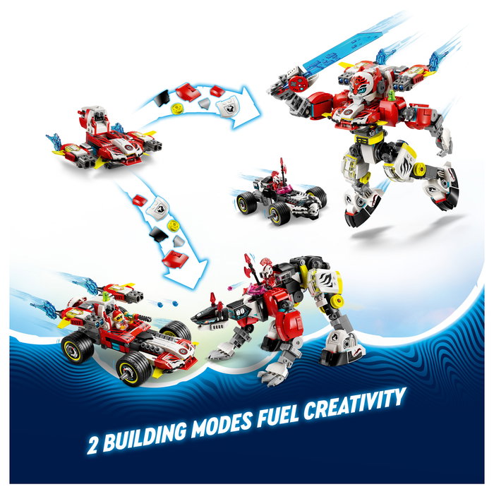 LEGO DREAMZzz Meca Tigre de Cooper y Bólido de Zero 71497