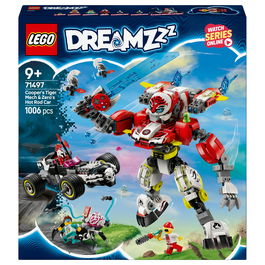 LEGO 71497 DREAMZzz Meca Tigre de Cooper y Bólido de Zero, Juego de Construcción, 1006 Piezas, 9+ Años