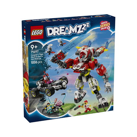 LEGO DREAMZzz Meca Tigre de Cooper y Bólido de Zero 71497