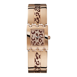 Guess W0463L2 Oro rosa con esfera marrón