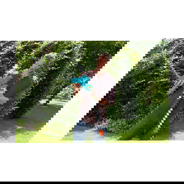 Gardena THS 500/48 Tijera de poda eléctrica telescópica 500W, cuchilla doble de 48 cm, corte hasta 2.5 cm Gardena THS 500/48 Tijera de poda eléctrica telescópica 500W, cuchilla doble de 48 cm, corte hasta 2.5 cm