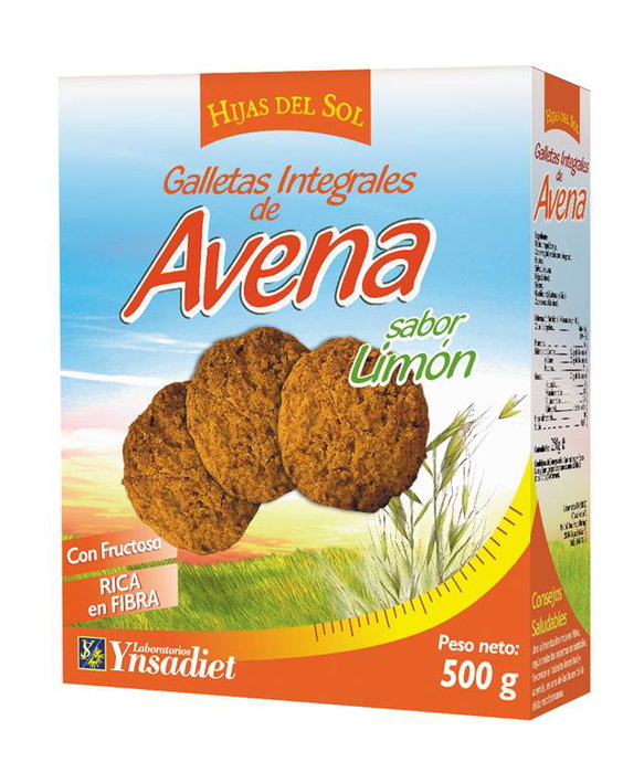 Hijas del Sol Galletas de avena sabor limón