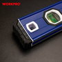 Workpro Nivel de Burbuja Profesional de Aluminio 90 cm con Base Magnética, 3 Viales (45°/90°/180°), Precisión 0.5 mm/m