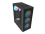 Fury Shobo SH8F ARGB Torre Midi Negra con Ventana Lateral y 4 Ventiladores ARGB de 120mm