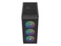 Fury Shobo SH8F ARGB Torre Midi Negra con Ventana Lateral y 4 Ventiladores ARGB de 120mm