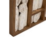 Ixia Mural de Pared Figuras Marrón Madera 120 x 80 x 6 cm