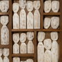 Ixia Mural de Pared Figuras Marrón Madera 120 x 80 x 6 cm