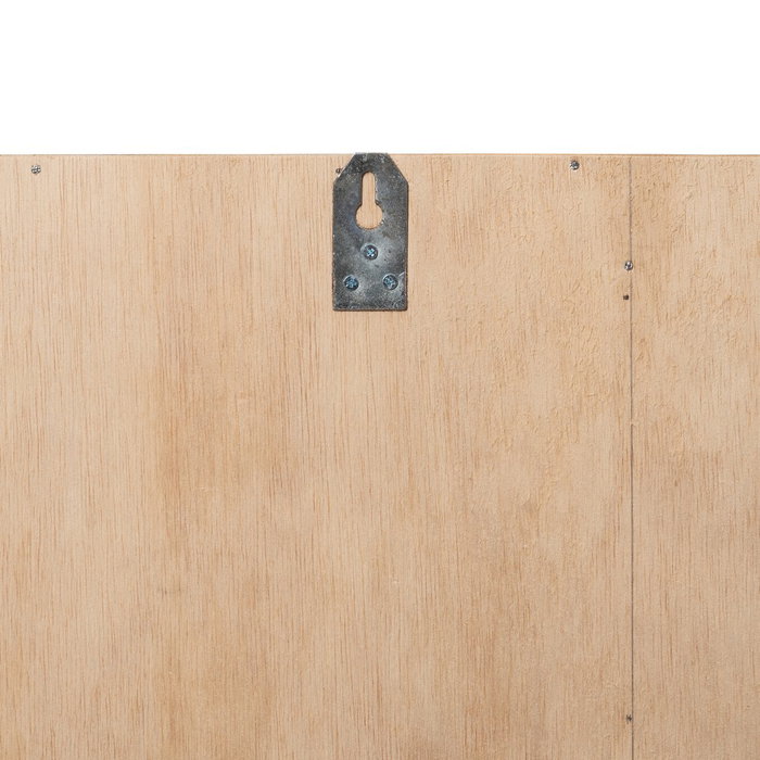 Mural Pared Figuras Marrón Madera 120 X 80 X 6 cm