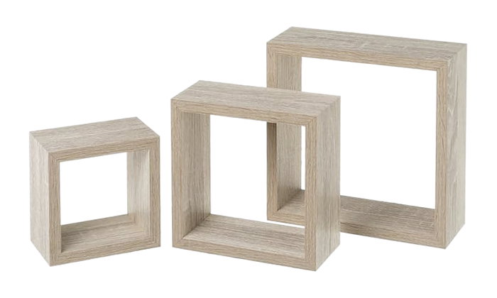 Moblekit Set de 3 Estantes Flotantes SVEN Oak