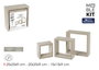Moblekit Set de 3 Estantes Flotantes SVEN Oak