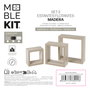 Moblekit Set de 3 Estantes Flotantes SVEN Oak