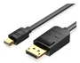 Vention Cable Conversor HAABH Mini DisplayPort Macho a DisplayPort Macho 2m Negro