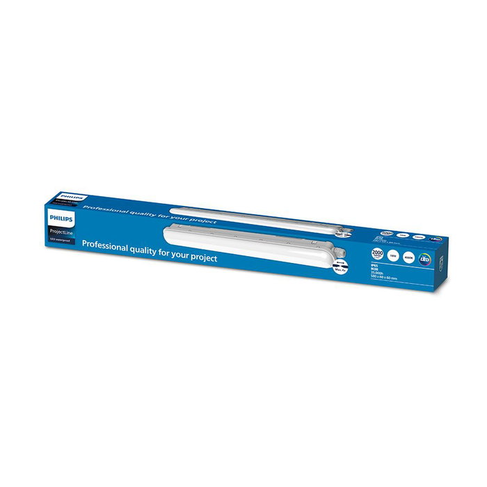 Philips Projectline Regleta Estanca de Exterior 60 cm Luz Día 4000K 2000 lm 18W IP65, Conectable en Serie
